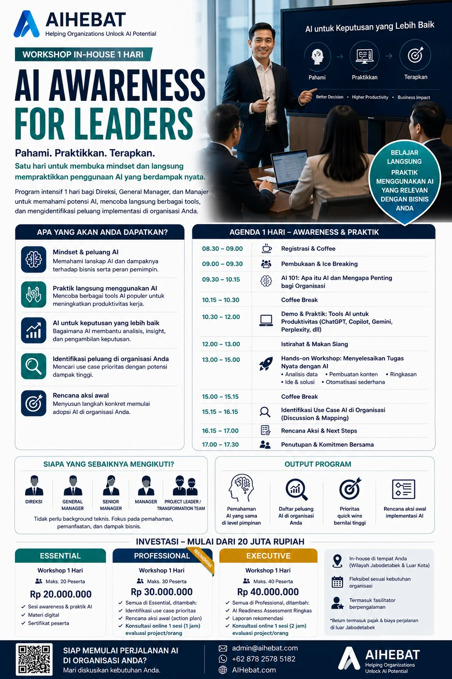Brosur Workshop AI Awareness for Leaders AIHebat